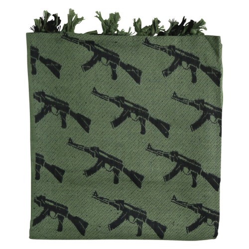 Kombat UK Gun Shemagh (OD/Grey), Shemagh scarves are fashionable, and extremely practical